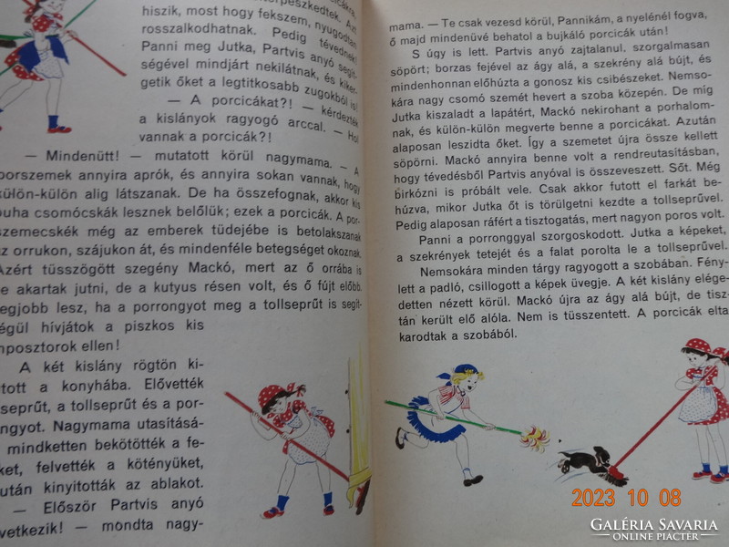 Mária Szepes: the diary of Pöttyös Panni - with drawings by Anna Győrffy - old, 1966 edition