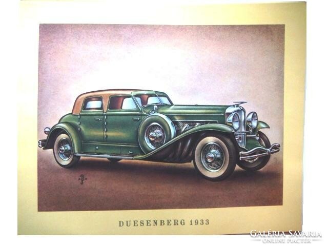 Oldtimer-Album Nr.2 autó modell, komplett 1931-1939-ig, 20 nagy kép