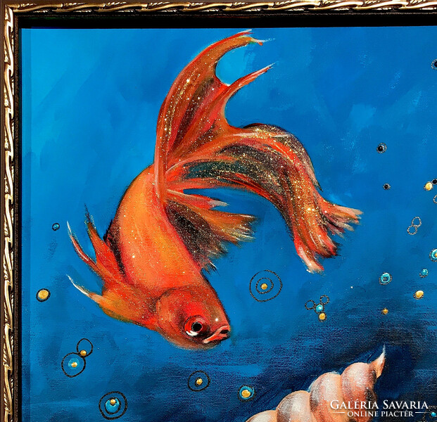 Goldfish - acrylic painting - 40 x 30 cm