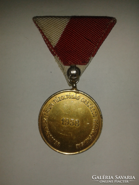 Önkéntes Tűzoltó Szolgálatért kitüntetés XX. év. 1958