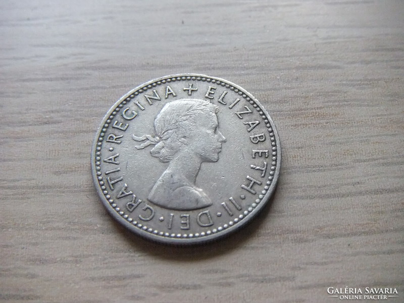 1 Shilling  1961   Anglia  ( Angol címer Három Oroszlán a Koronázási Pajzson  )