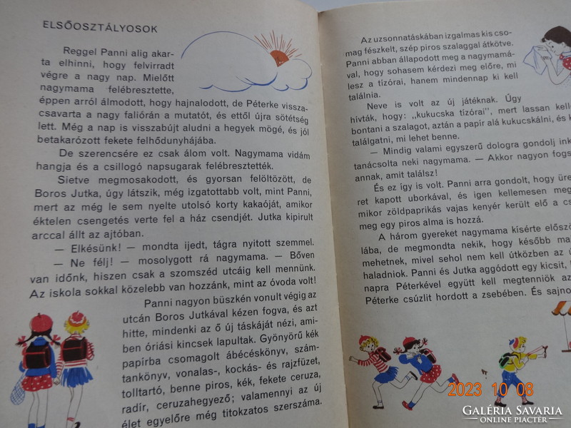 Mária Szepes: the diary of Pöttyös Panni - with drawings by Anna Győrffy - old, 1966 edition