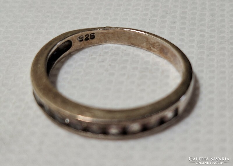 Vintage sok köves ezüst gyűrű