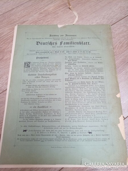 Strurm und Nothr régi újság 1881