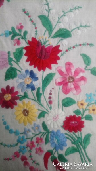 A pillow cover decorated with antique Kalocsa embroidery is a rarity