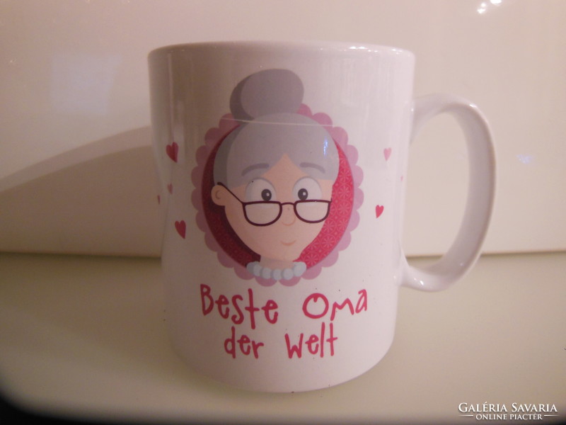 Mug - 3.5 dl - grandmother's - porcelain - German - flawless