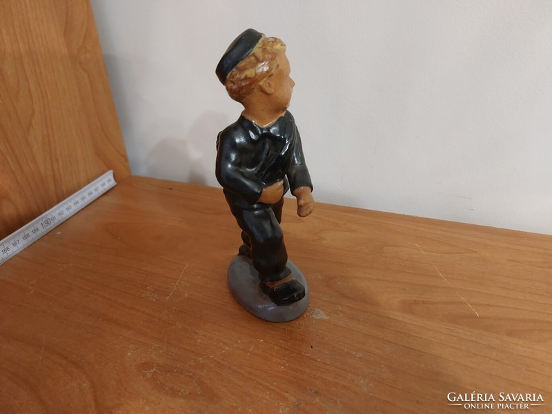 (K) small chimney sweep ceramic statue 16 cm