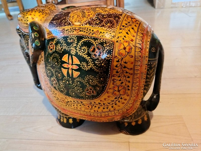 Hand painted elephant statue from India