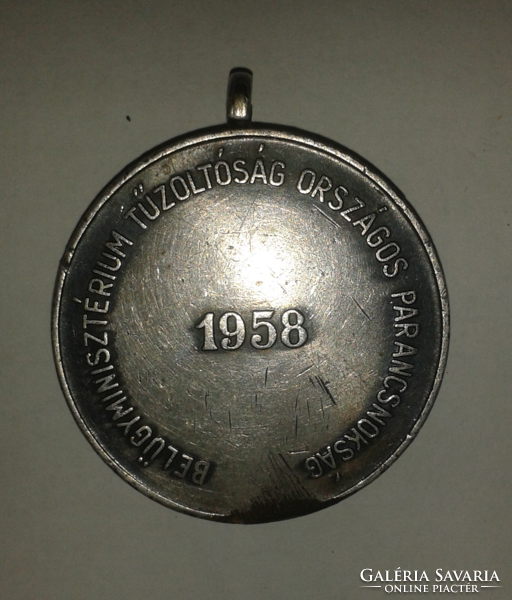 Medal for 15 years of voluntary fire service, 1958