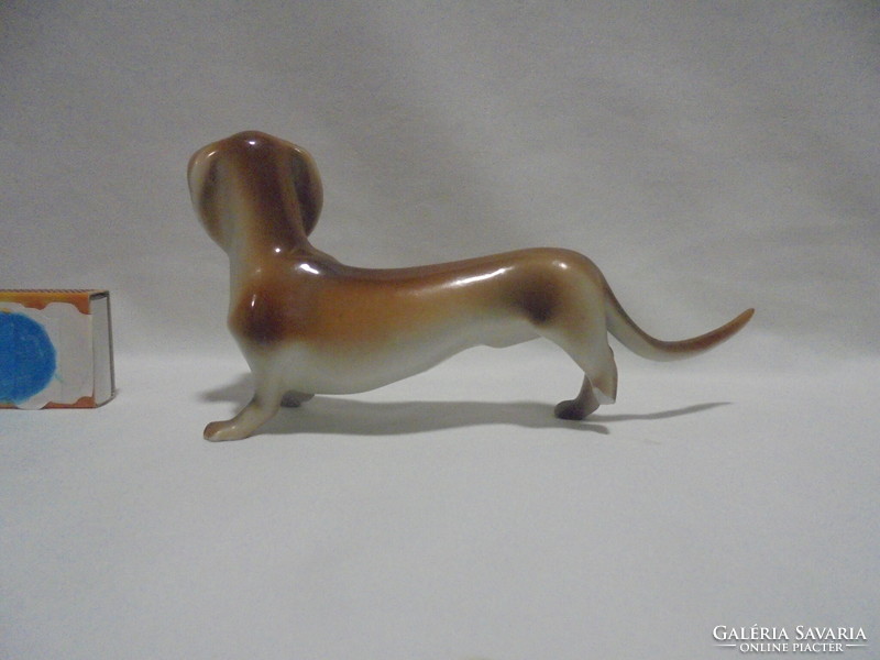 Drasche porcelain dachshund figurine, nipp - damaged