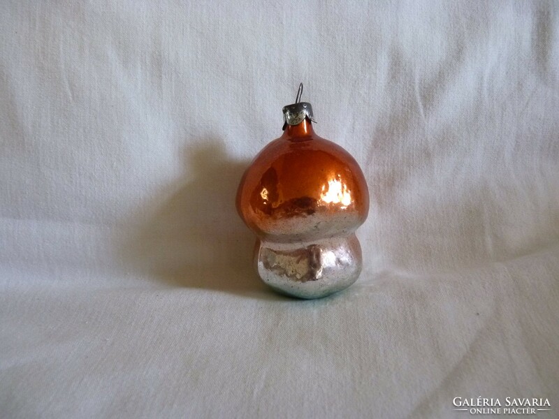 Old glass Christmas tree decoration - mushrooms!