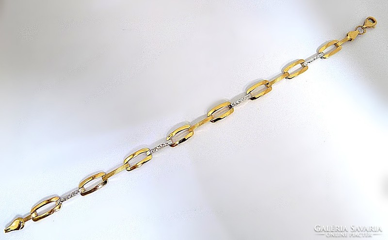 Yellow white gold bracelet (zal-au122023)