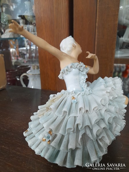 German, Germany Unterweissbach 1940-1958, Heinz Schaubach-Wallendorf ballerina porcelain figure. 16 Cm.