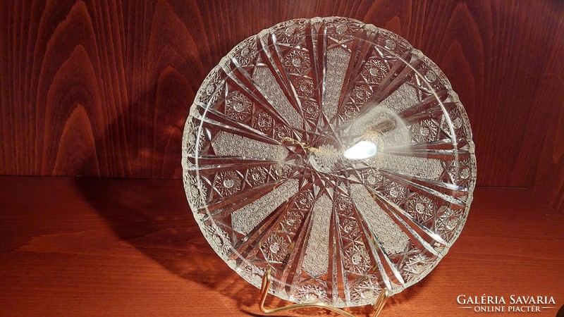 Kristály tortatál (28cm), 70-es évek
