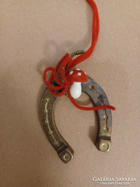 Old Christmas tree decoration/traffic-goods metal New Year lucky horseshoe mascot