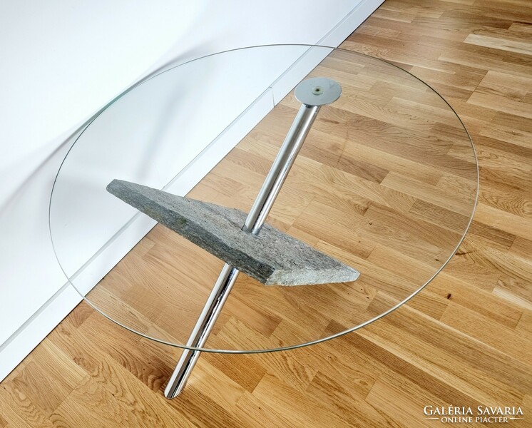 Extravagant postmodern glass table, coffee table