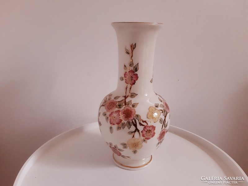 Zsolnay flower patterned vase