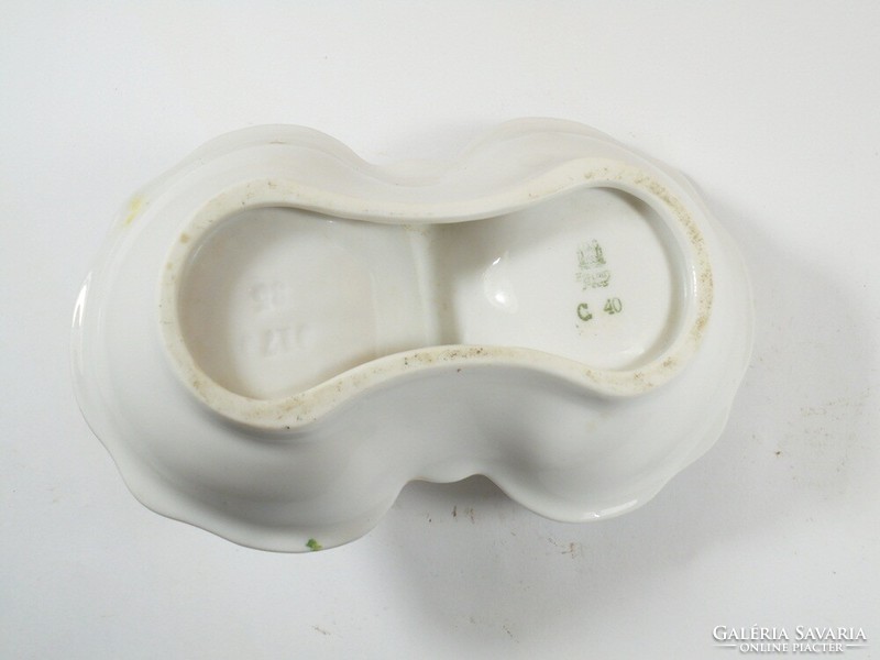 Zsolnay Pécs porcelain salt and spice holder, salt holder, spice holder, marked