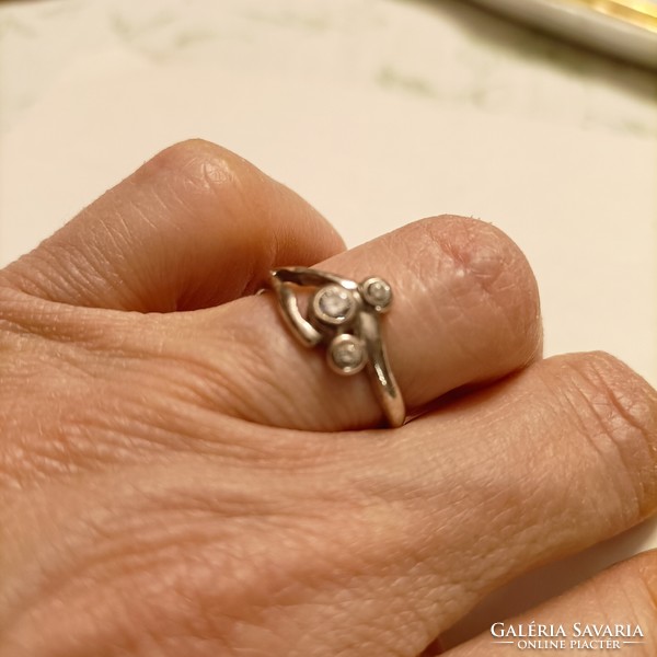 3 köves ezüst gyűrű