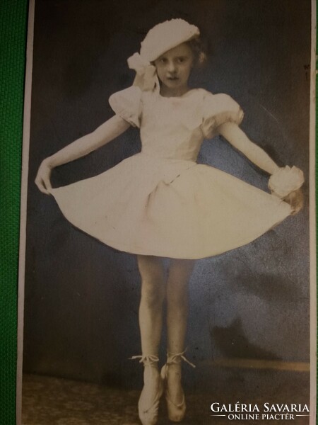 Antique circa 1910 - kassa-vende photo studio small ballerina photo postcards 3 in one according to pictures