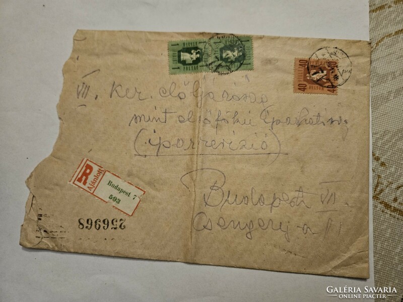 1946 registered letter Budapest