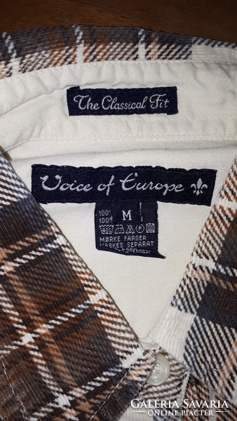 The classical fit plaid men's shirt, top (m)