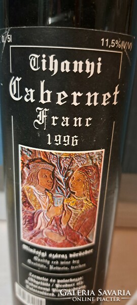 1996.. Tihanyi Cabernet Franc0,5 liter, Badacsonyi Pincegazdaság