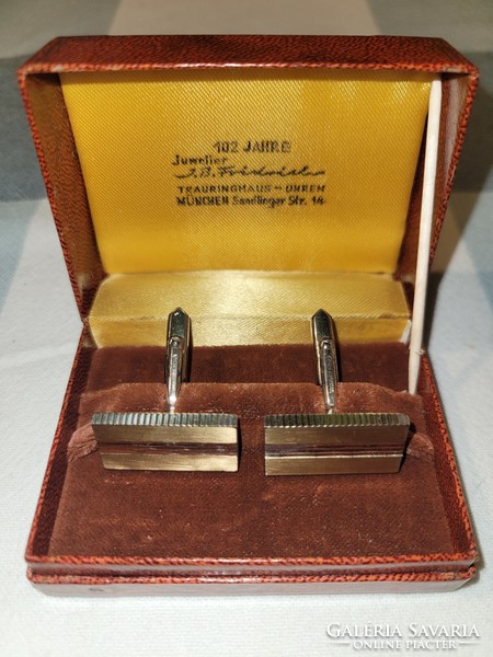 Antique gilt marked silver cufflinks