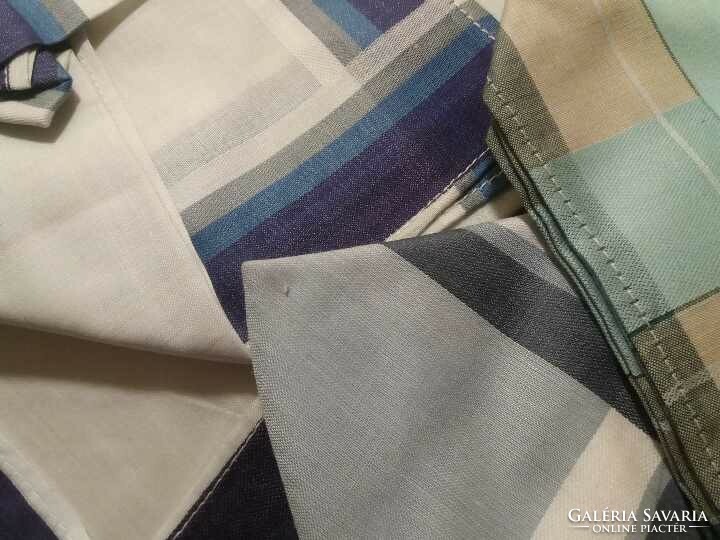 Textil férfi zsebkendő, 6 db