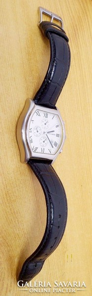 Pierre cardin sports glam leather strap chrono watch, perfect condition, for use, collection