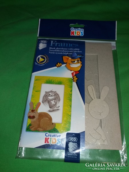Ico creative kids: 3d cardboard figure children's desktop bunny picture frame unopened 20 x 16 cm according to pictures