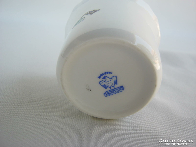 Aquincumi porcelán mini kaspó Kőszeg szuvenír