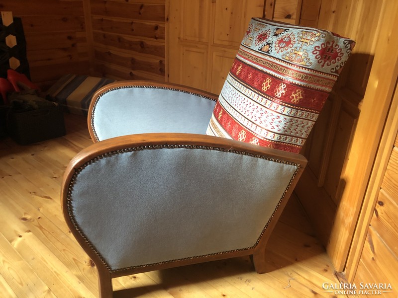 Artdeco style armchair reupholstered