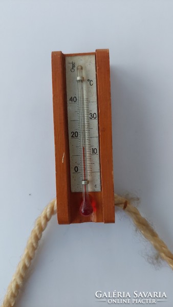 Old Russian souvenir, hockey player thermometer, wall decoration