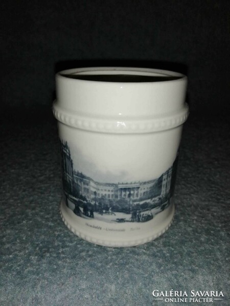 Humboldt-Universität Berlin emlék porcelán váza  - 9,5 cm magas (A4)