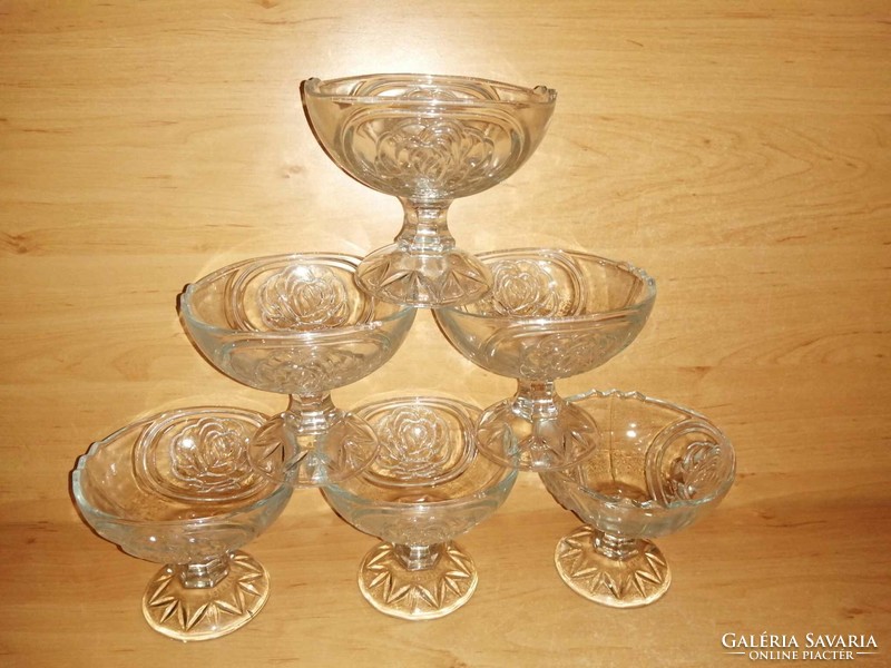 Stemmed glass dessert glass goblet set in box