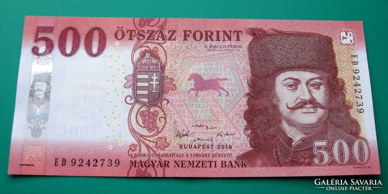 500 forint bankjegy - 2018 - "ED"