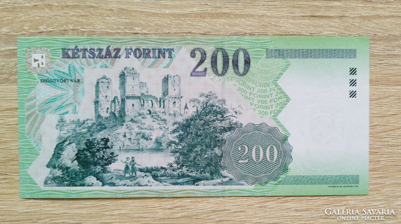 200 forintos papirpénz 2007  "FC" UNC