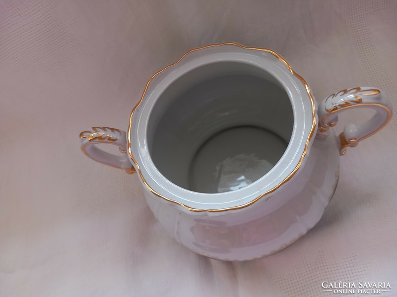 Zsolnay pompadour/pompadour 1, gold-plated sugar bowl for tea set