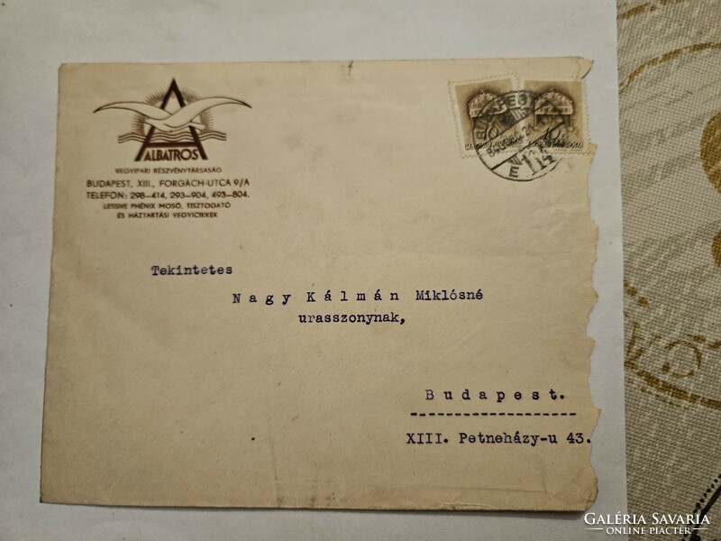 1940 headed letter Budapest