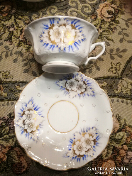 P&S portheim & sons -1847-1872 -antique porcelain tea cup and saucer - art&decoration
