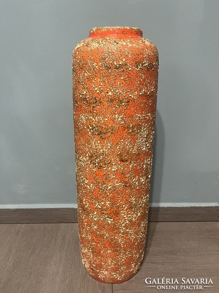 Huge!! 65 cm high, flawless retro lake head floor vase!