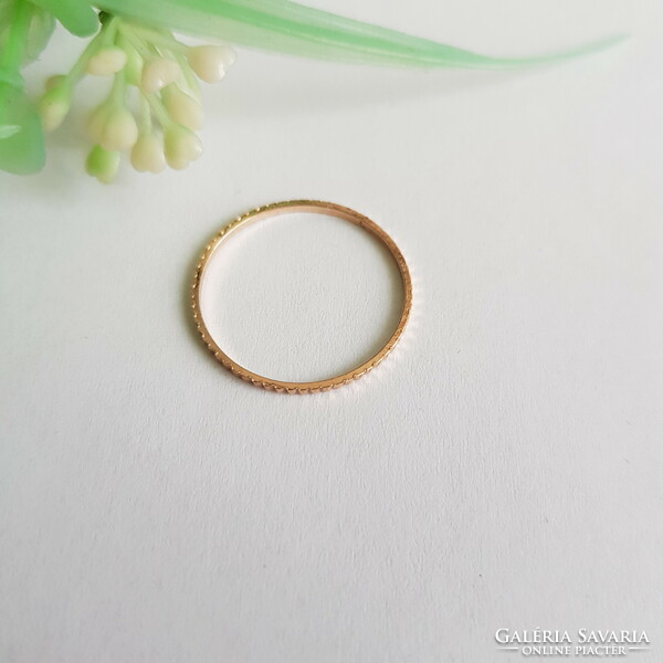 New, serrated edge, thin wedding ring - usa 8 / eu 57 / ø18mm