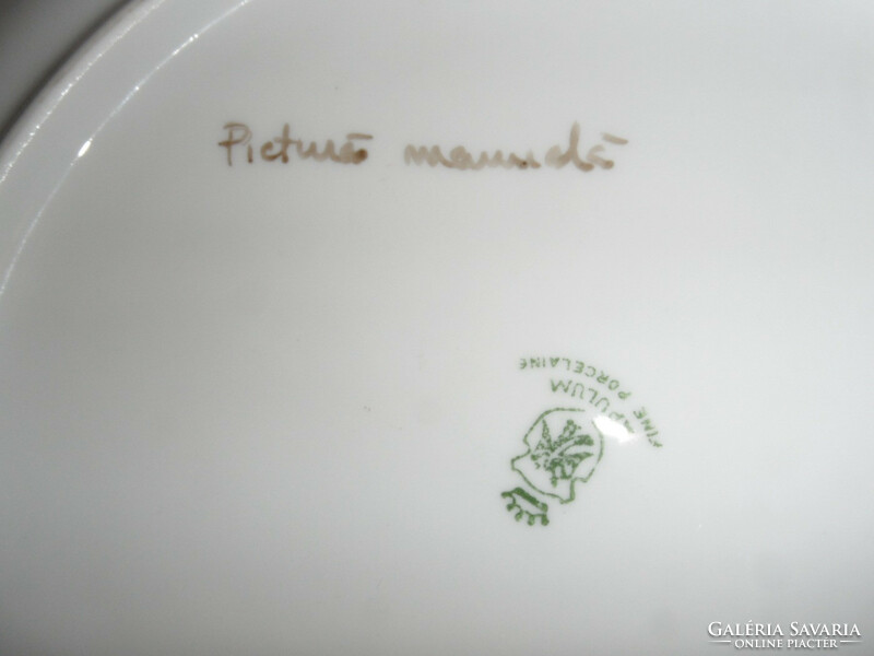 Apulum hand-painted porcelain decorative bowl, offering