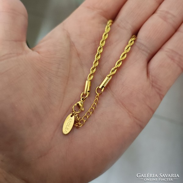 Atolea designer gold-plated steel bracelet 16.5 +4Cm at a lower price!