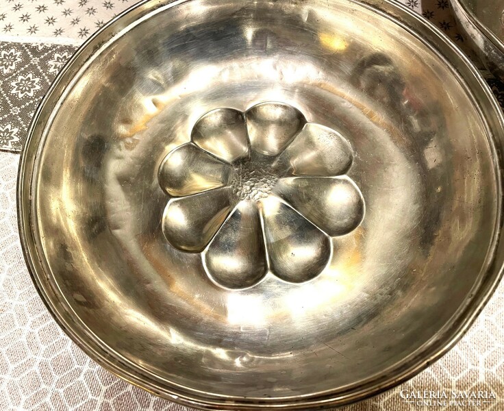 Pudding bowls, silver-plated alpaca