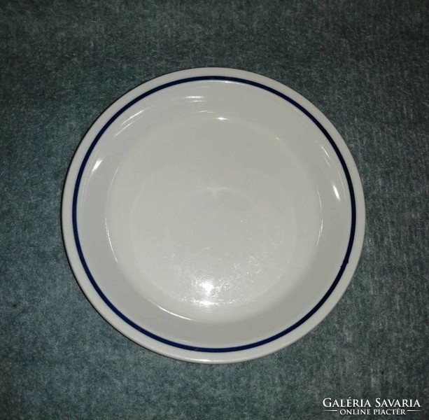 Alföldi porcelán kék csíkos menzás mélytányér - 21 cm (A3)