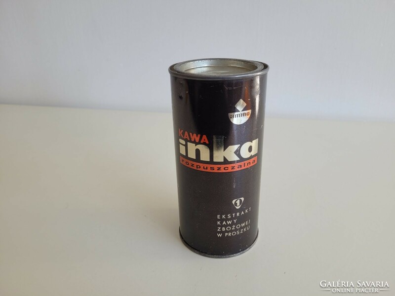 Old metal box 1976 kawa inka coffee box