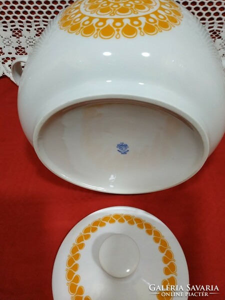 Lowland porcelain soup bowl with Gabriella pattern