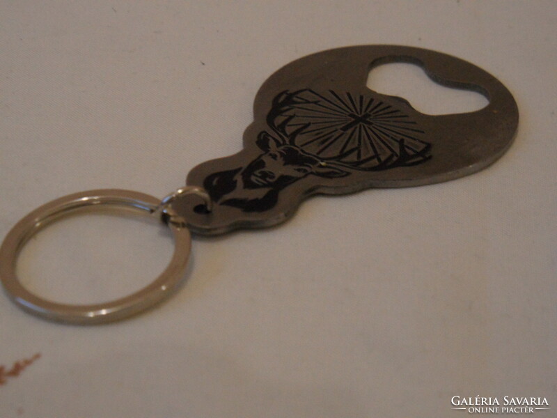 St. Hubertus metal keychain